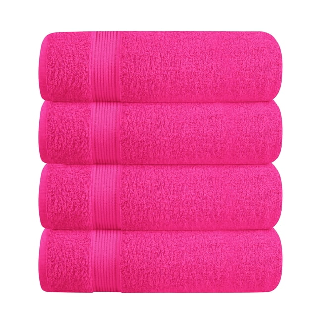 Juego de toallas de baño Belizzi Home Ultra Soft, paquete de 4, 70 x 140 cm, algodón