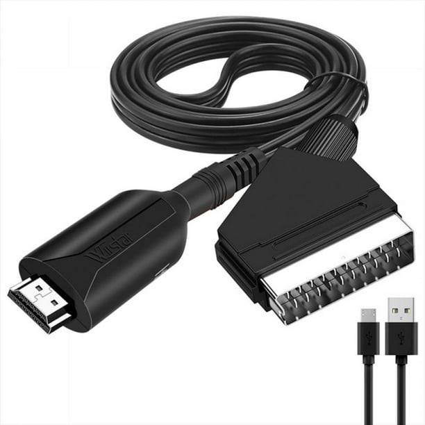wang Verfijning Onderling verbinden 3 Ft HDMI-compatible to SCART Cable, HDMI-compatible to scart Converter,  SCART Adapter Cable, Digital Cables, Audio Video Converter - Walmart.com