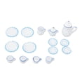 thumbnail image 2 of Dollhouse Tea Set, Porcelain Simulation Miniature Tea Set  for Dollhouse Kitchen Type A,Type B,Type C,Type D,Type E, 2 of 7
