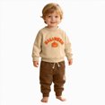 thumbnail image 6 of Futezty Baby Boy Halloween Clothes Outfit Letter Embroidery Sweatshirt Halloween Drawstring Pants 6 12 18 24 Months 3T 4T Toddler Fall Set, 6 of 7