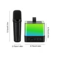 LongHanMao Bluetooth 5.3 Speaker Wireless Microphone LED Colorful Light
