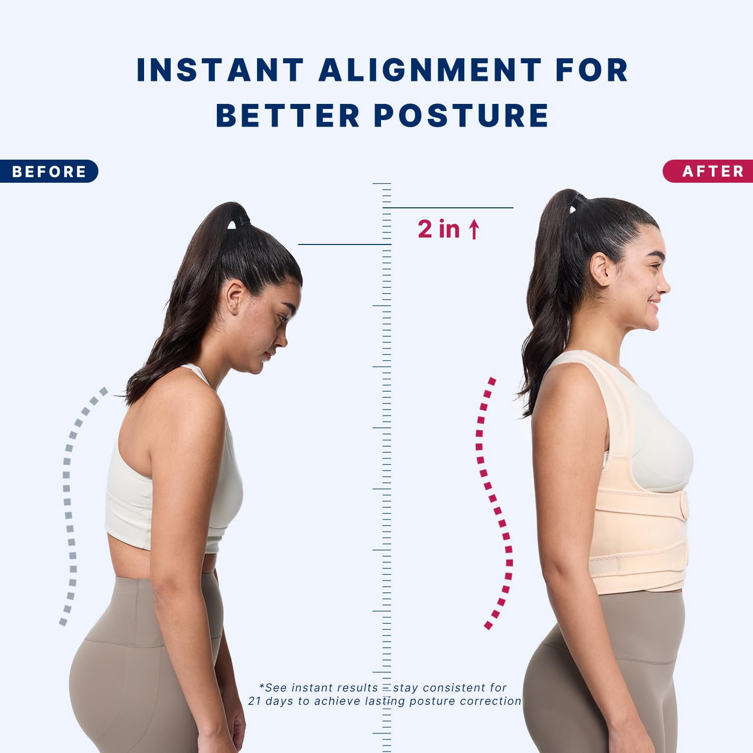 Adjustable Full Back Support Brace for Women and Men, Posture Corrector and Shoulder Straightener for Upper Lower Back Pain, Scoliosis, Hunchback, and Spine Alignment