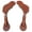 Brown, variant on Bar H Equine Leather Spurs Straps for Adults - Western Womens Spur Straps for Horse Riding, Barrel Racing, Show, and Rodeo