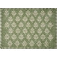 thumbnail image 3 of Ox Bay Khloe Set of 4 Cotton Placemats, Green Damask, 3 of 4
