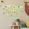 thumbnail image 3 of Kids World Map Peel and Stick Giant Wall Decals, 3 of 6