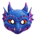 thumbnail image 2 of Máscaras de dragón 3D Salvador Cubierta facial para niños Violeta, 2 of 8