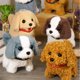 thumbnail image 4 of Cute Realistic Electric Little Puppy Plush Toy Simulation Husky Tedd Dog Walk Bark Wagging Tail Stuffed Animal Doll Kids Gift, 4 of 5