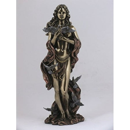 Love Sculpture Aphrodite (Venus) Greek Roman Goddess of Love Statue, Real Bronze Powder Cast 12-inch Sculpture ()