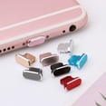 thumbnail image 5 of 2pcs Universal Dustproof Cover Aluminium Alloy Dock Port Cap Anti Dust Plug Metal Stopper GREY, 5 of 8