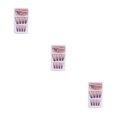 thumbnail image 1 of maskred 1 Set French Tip Press on Nails Gradient Extension Fingernails Tips Removable Fashion Wraps Full Cover DIY Manicure Kit Type 17 2g glue,24Pcs jelly 3Set, 1 of 6