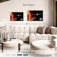 thumbnail image 4 of Elephant Stock Distant Solar System Wall Art - Horizontal Canvas Wall Art - Living Room Wall Decor - Astronomy & Space Canvas - Black And Orange Decor - 30" x 20", 4 of 8