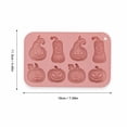 thumbnail image 3 of 2 Pack Pumpkin Chocolate Molds 8 Cavity 4 Different Shapes Pumpkin Silicone Molds for Aromatherapy Candles Chocolate Candy Gummy Soap Cake Cupcake Topper Decorations for Halloween Harvest Party Props, 3 of 5