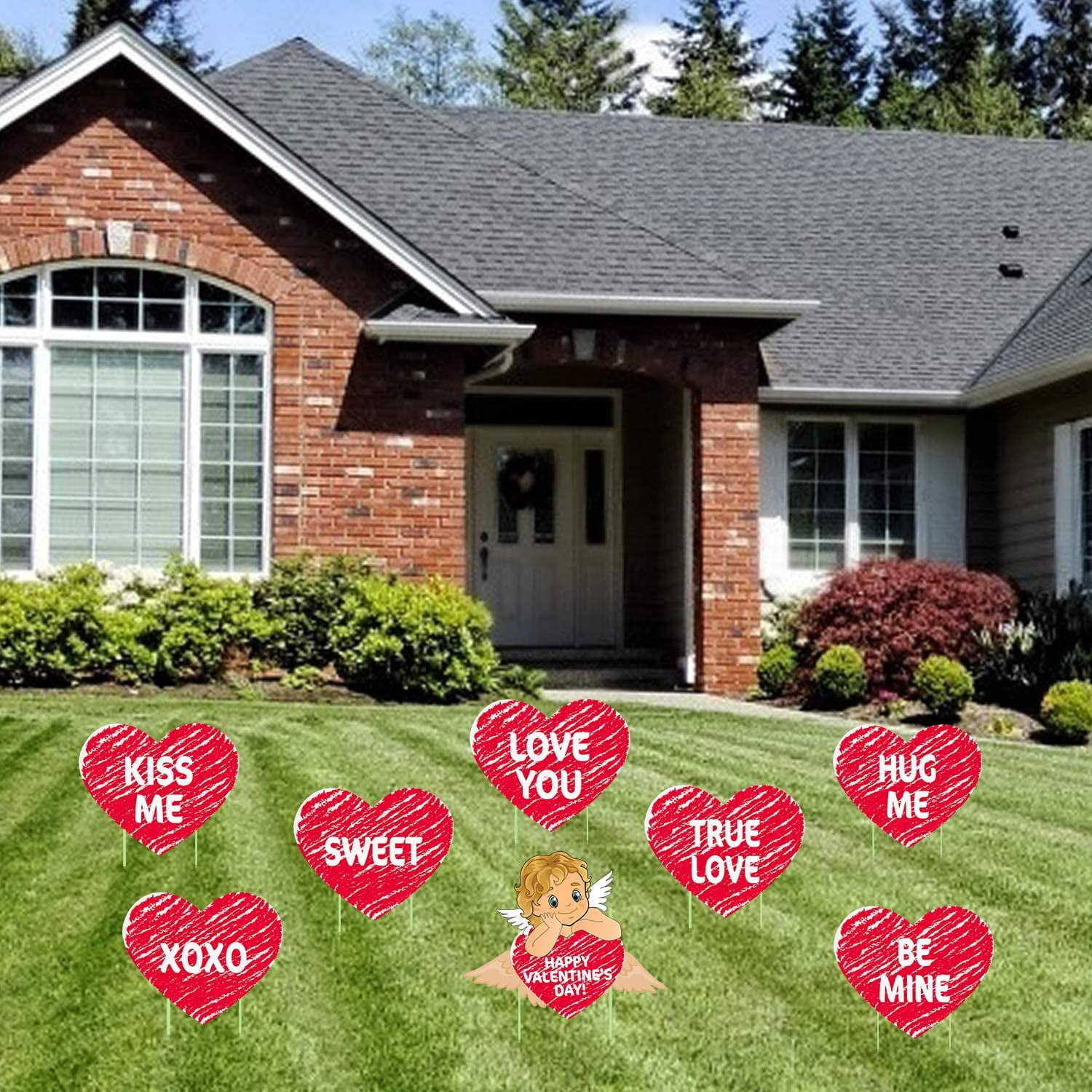 Valentines Day Decor Wreaths For Front Door Outside 16inch Valentine Decorations The Home Heart Shaped Wreath Outdoor Valentine S