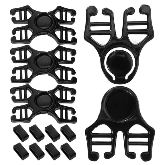 KAKOWELY 4Pcs Swim Goggles Strap Buckles Durable Plastic Connectors for Home Use