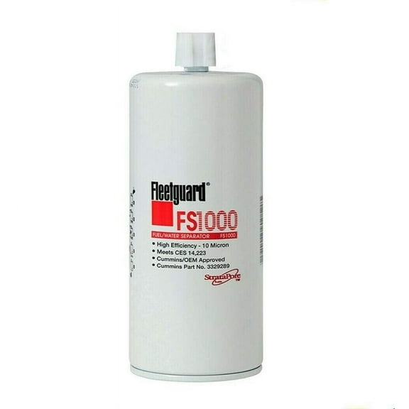FS1000 Fleetguard Fuel, Water Sep Pack of 12