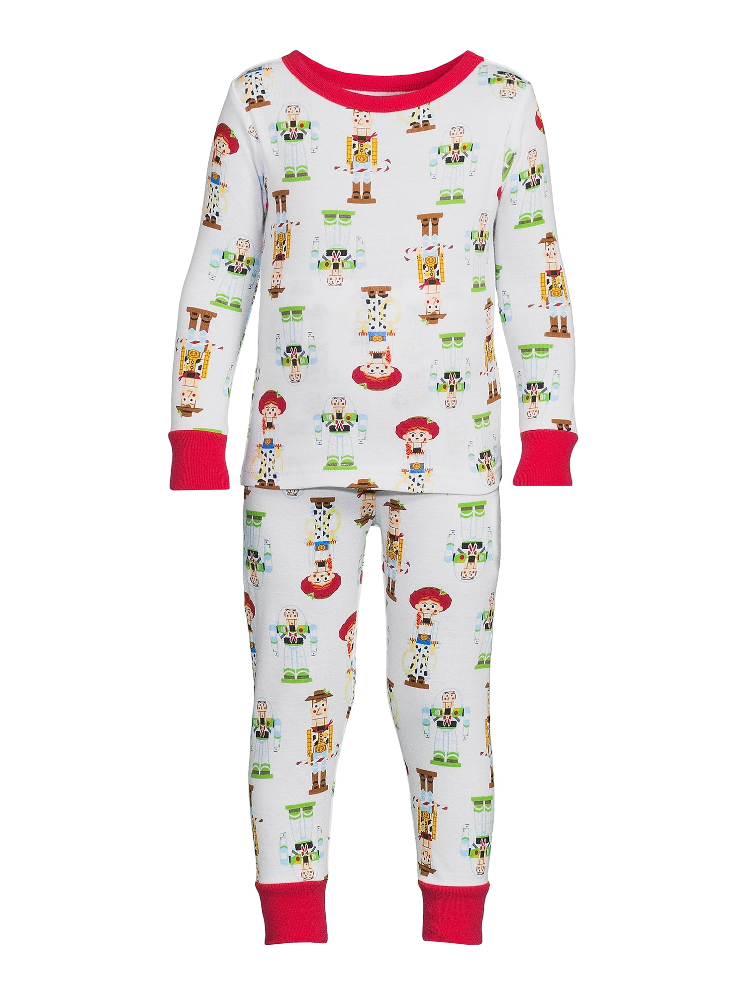 Disney Pixar Toy Story Toddler Unisex Long Sleeve Top and Pants, 2-Piece Pajama Set, Sizes 12M-5T