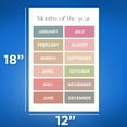 thumbnail image 2 of Bliss Monkey Co. Months Of The Year Classroom Poster - Early Learning Resources - PreK Kindergarten - Homeschool Nursery - 12 x 18 Inch Poster - Unframed - Premium 100lb Gloss - Made In USA - BMCP041, 2 of 5