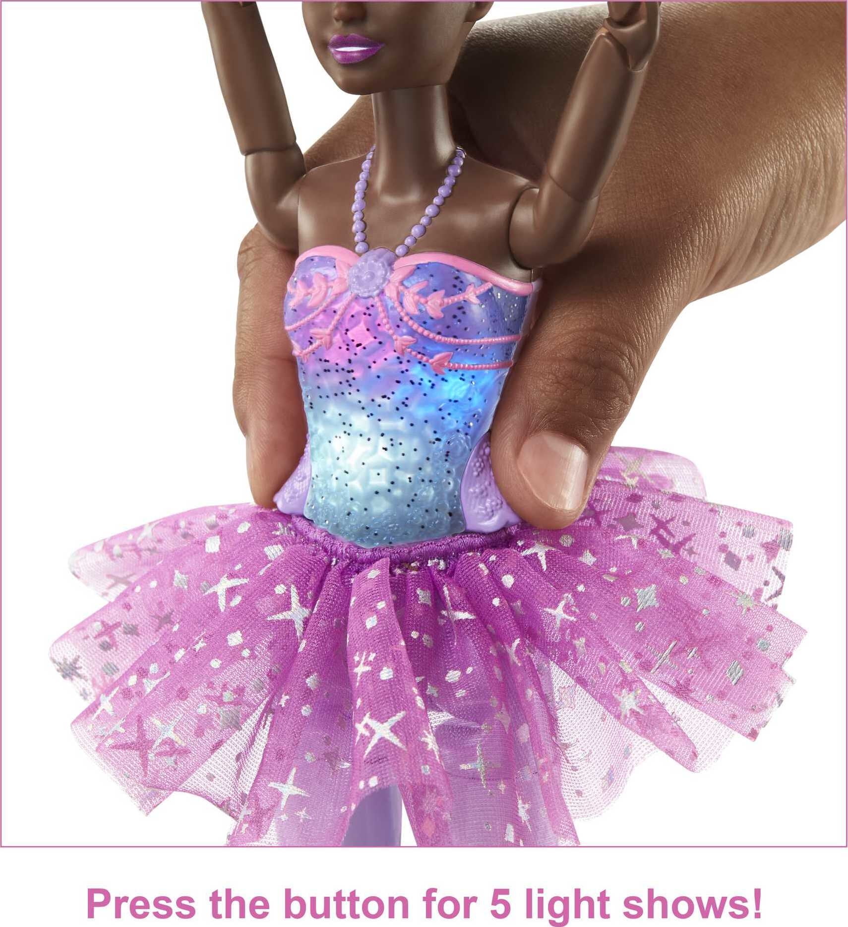 Magical Shimmer Barbie Dreamtopia Twinkle Lights Ballerina, Brunette Doll with Light-Up Feature - Walmart.com Magical Shimmer Barbie Dreamtopia Twinkle Lights Ballerina, Brunette Doll with Light-Up Feature - Walmart.com