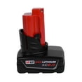 thumbnail image 2 of Milwaukee M12 REDLITHIUM XC6.0 12V Extended-Capacity Battery — 6.0 Ah, REDLINK Intelligence, 3× Runtime, All-Weather Performance, Compatible with 70+ M12 Tools, 2 of 4