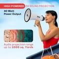 thumbnail image 3 of Altavoz PA con megáfono Pyle Compact Portable de 40 W con linterna, 3 of 5