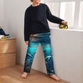 thumbnail image 5 of Disketp Hawaiian Ship Dolphin for Teenagers' Pajama Pants ,Lounge Pants Teen joggers Ideal for Home, School, or Sports-Small, 5 of 6