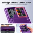 thumbnail image 3 of Funda GooseBox para Galaxy S25 Ultra, cartera, cámara RFID, color morado, 3 of 8