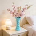 thumbnail image 6 of Meggemo Plastic Porcelain Plum Blossom Vase For Living Room Bedroom Table Flower Arrangement Centerpiece Decor Blue, 6 of 6