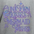 thumbnail image 3 of CafePress - UNICORN KISSES And MERMAID WISHES Sweatshirt - Pullover Hoodie, Hooded Sweatshirt, 3 of 4