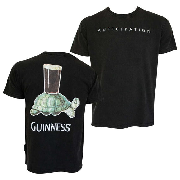 Guinness Men's Black Anticipation T-Shirt-Medium