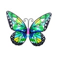 thumbnail image 3 of mariposas de metal Decoración de pared, Adorno de arte de pared para interiores y exteriores, ala, Esculturas de mariposas de metal portátiles para pa Estilo A, 3 of 8