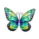thumbnail image 2 of Mariposas de metal Decoración de pared Hermoso arte artístico portátil de pared para interiores y exteriores Estilo A, 2 of 9