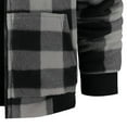 thumbnail image 4 of Purcolt Men's Flannel Jacket with Sherpa Lining, Zip Up Hooded Zip-Up Fleece Plaid Shirt Jacket for Winter Outdoor Coat with Pockets, 4 of 5