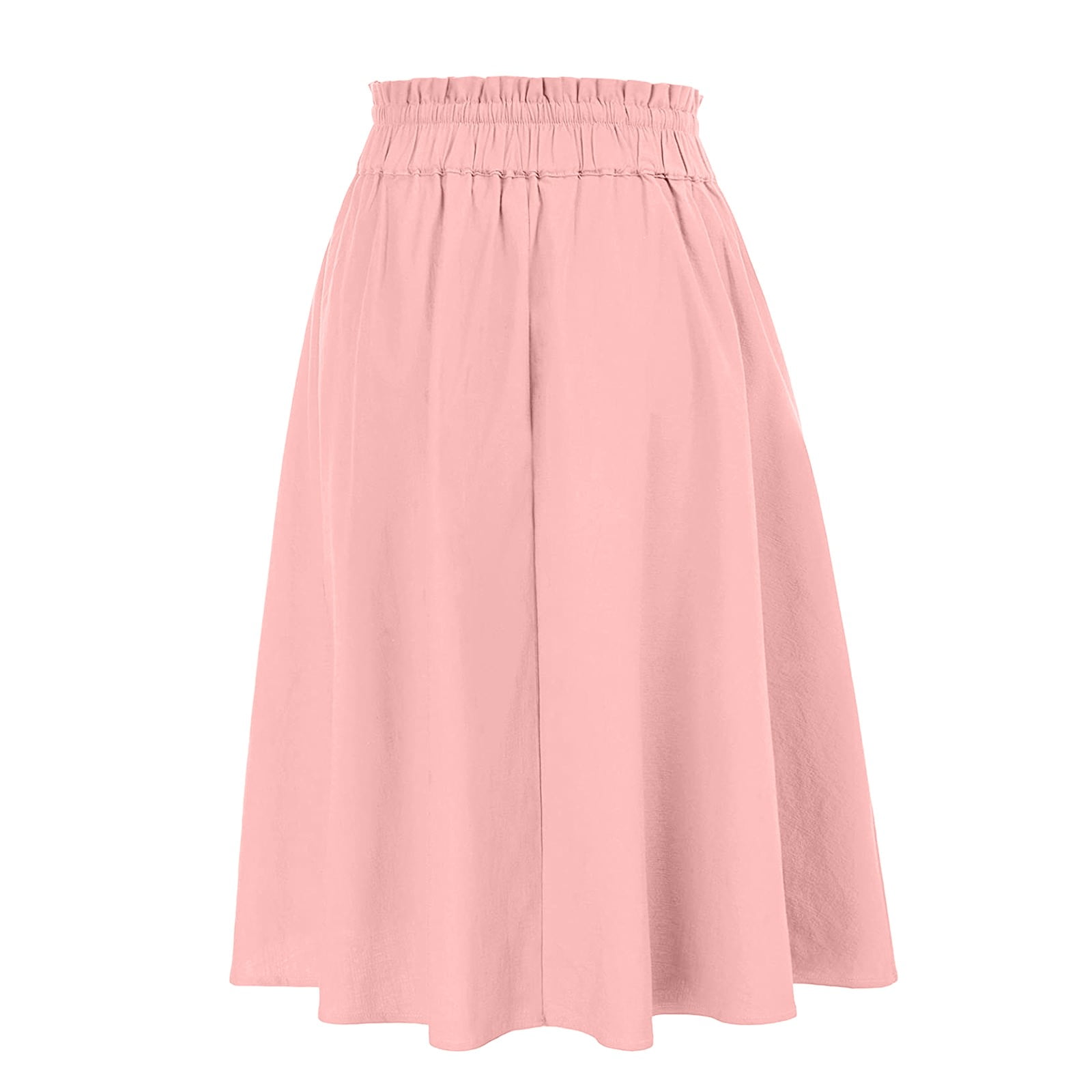 B91xZ Midi Skirts for Women Casual Slit Wrap Asymmetrical