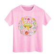 thumbnail image 3 of Kiijoy Girls Back-To-School T Shirt Graphic Short Sleeve Crew Neck T-Shirt, Pink, Size 8-9, 3 of 3