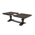 thumbnail image 5 of Cappuccino Wood Extendable Dining Table with 24" Removeable Leaf, 5 of 7
