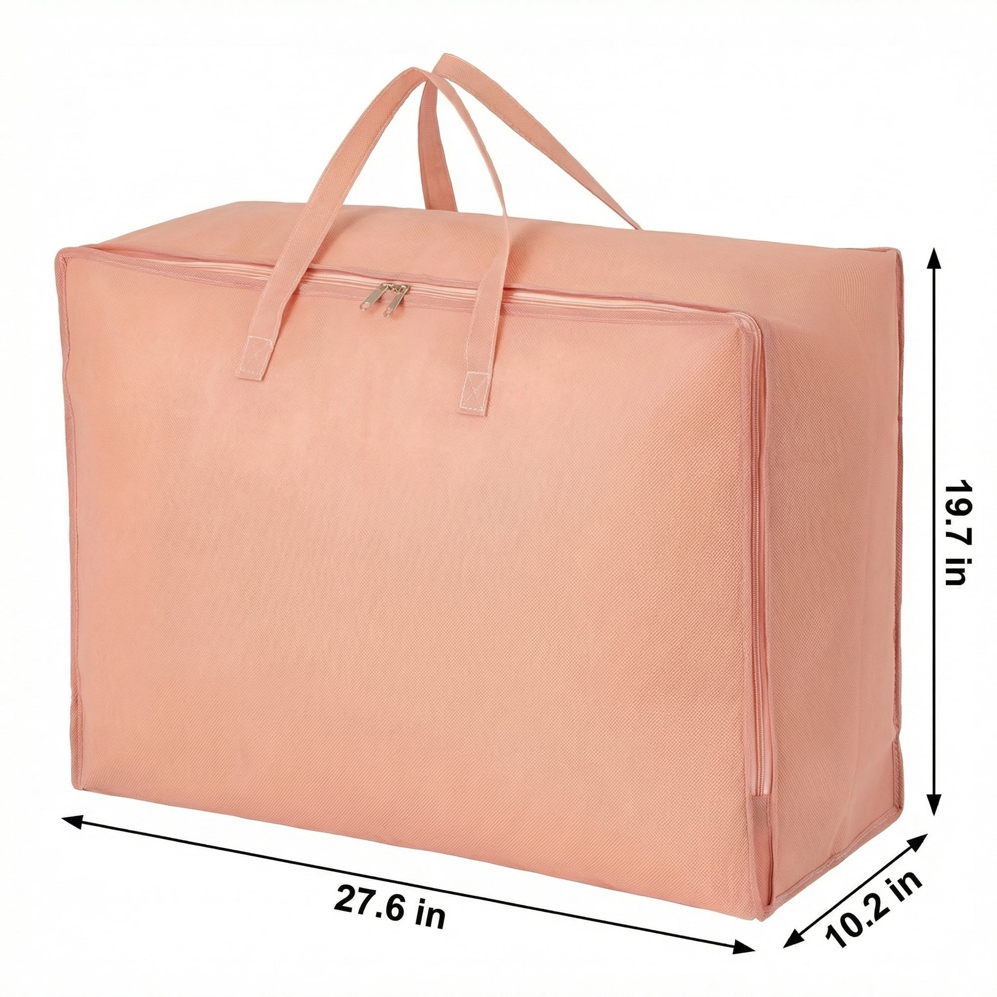 Unique Bargains Clothing Storage Bag Organize Bedroom and Closet Pink 27.6"x19.7"x10.2"