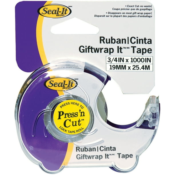 Seal It Gift Wrap Tape 75 X1000 Press N Cut Dispenser Walmart Com Walmart Com Seal It Gift Wrap Tape 75 X1000 Press N Cut Dispenser Walmart Com Walmart Com