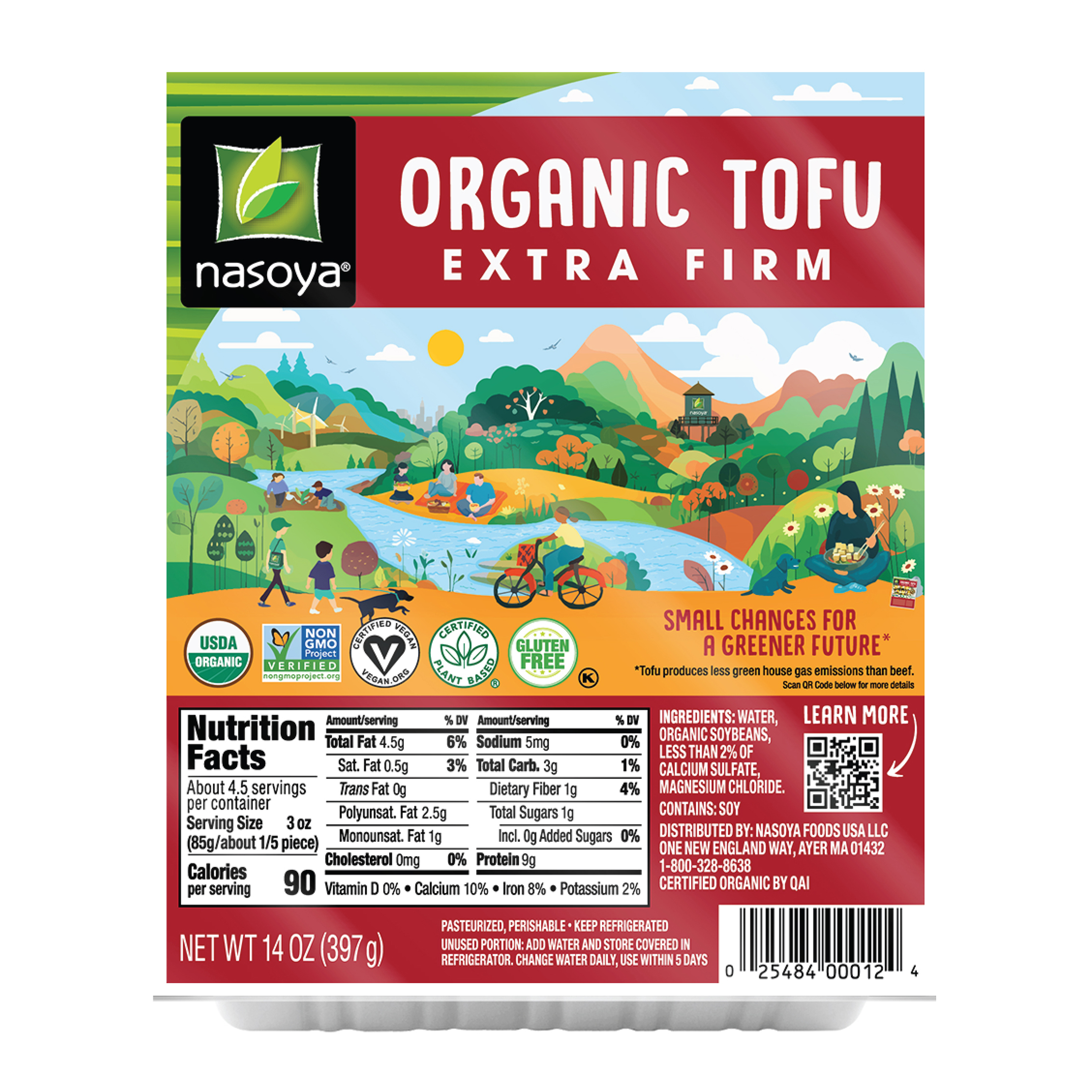 Nasoya Refrigerated Soy Extra Firm Organic Tofu, 14 oz - image 2 of 8