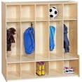thumbnail image 5 of Contender 5-Section Coat Locker with Bench & Cubby Storage for Kids, Backpack Organizer with Cubbies Storage for Daycare, Preschool, Kindergarten, 5 of 7