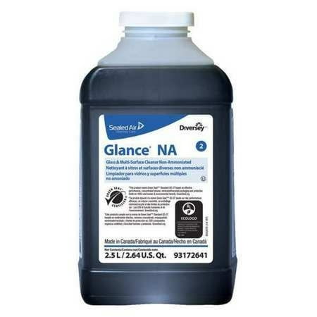 (2 pack ) DIVERSEY 93172641 Liquid Glass and All Purpose Cleaner, 2.5L, Blue, Unscented, Bottle