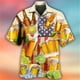thumbnail image 4 of Camisas hawaianas divertidas de verano para hombres, blusas estampadas con música y guitarra, ropa de moda informal, blusas de rock and roll con cuello grande, 4 of 5