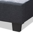 thumbnail image 5 of Baxton Studio Ansa Modern and Contemporary Dark Gray Fabric Upholstered Queen Size Bed, 5 of 8