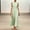 Light Green, variant on Morttic Women's Solid Color Sleeveless Pleated Maxi Dress – Waist-Cinching Flowy Chiffon Evening & Wedding Guest Gown Light Blue,L