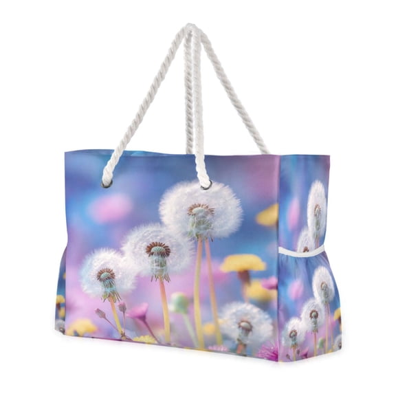 DIXRUYEE Beach Cooler Travel Tote Bags Beach Bag Fashion Whispers Of Wonder Printed