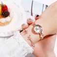 thumbnail image 2 of WIFKLSIIPG LVPAI Fashion Trend Diamond Hexagonal Alloy Ladies Bracelet Watch Set, 2 of 4