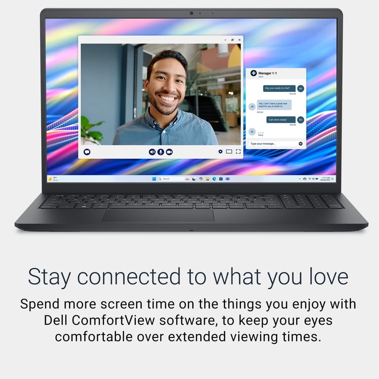 Dell 15 Laptop DC15250 - 15.6-inch FHD, Intel Core 3-100U, 8GB RAM