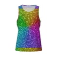 thumbnail image 4 of Fotbe Colorful Glitter Pattern Men's Quick Dry Workout Tank Top Gym Muscle Tee Fitness Bodybuilding Sleeveless T Shirt Breathable Workout Shirt-, 4 of 9