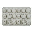 thumbnail image 2 of Easter Silicone Mold 18 Easter Bunny Chocolate Candy Mould 3D Easter Silicone Rabbit Fondant Baking Mold for Soap Cookie Clay Muffin Cake Cupcake Topper Decoration, 2 of 6