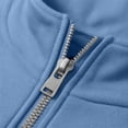 thumbnail image 4 of Full Zip Sports Men's Jacket Solid Color Stand Collar Long Sleeve T-Shirt Casual Outerwear Lightweight Loose Fit Top For Daily Activities, 4 of 6