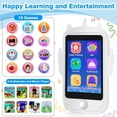 thumbnail image 5 of Eurhowing Kids Toy Phone, Smart Phone Toys with Phone Calls, Camera, MP3 Music Player, Educational Learning Toy Birthday Christmas Gift for Boys Girls Ages 3-12, Black, 5 of 8